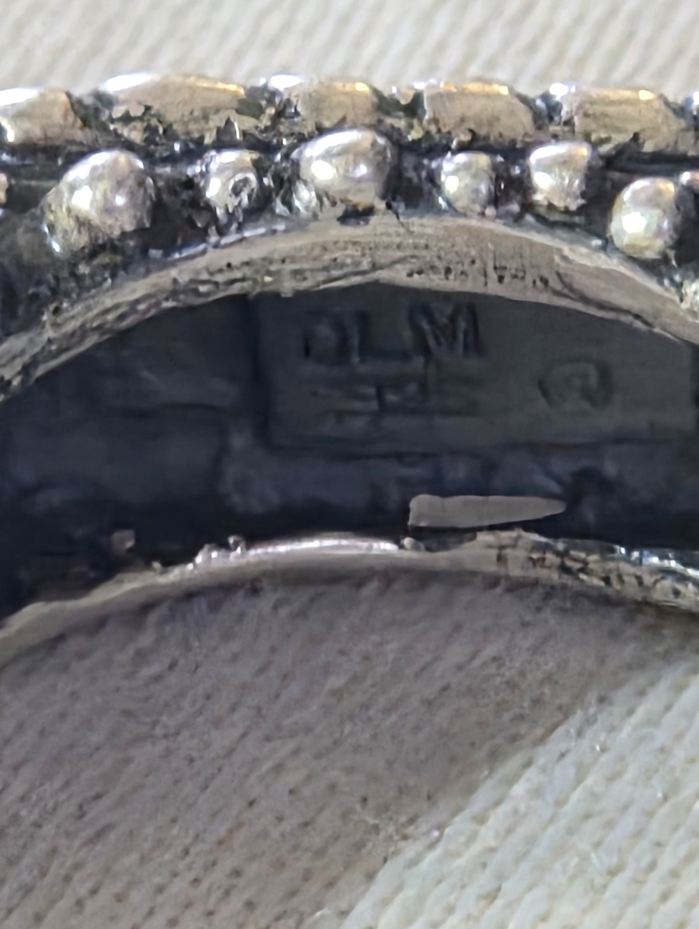 Dian Malouf SISTER Sterling Silver Ring, Size 8 - Picture 10 of 15